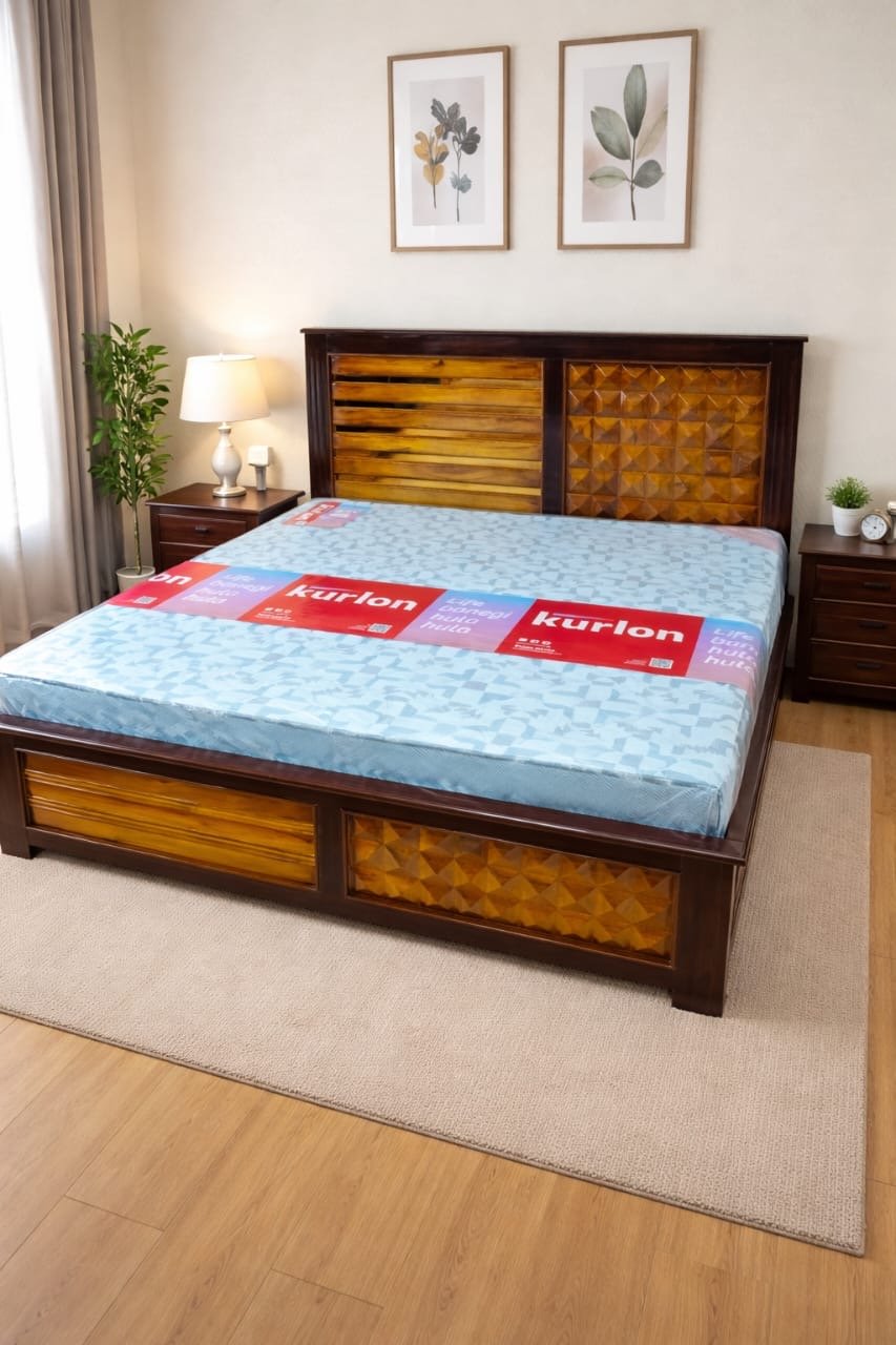 Wooden bed